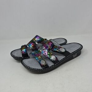 Alegria Black and Multicolor Sandals Size 36